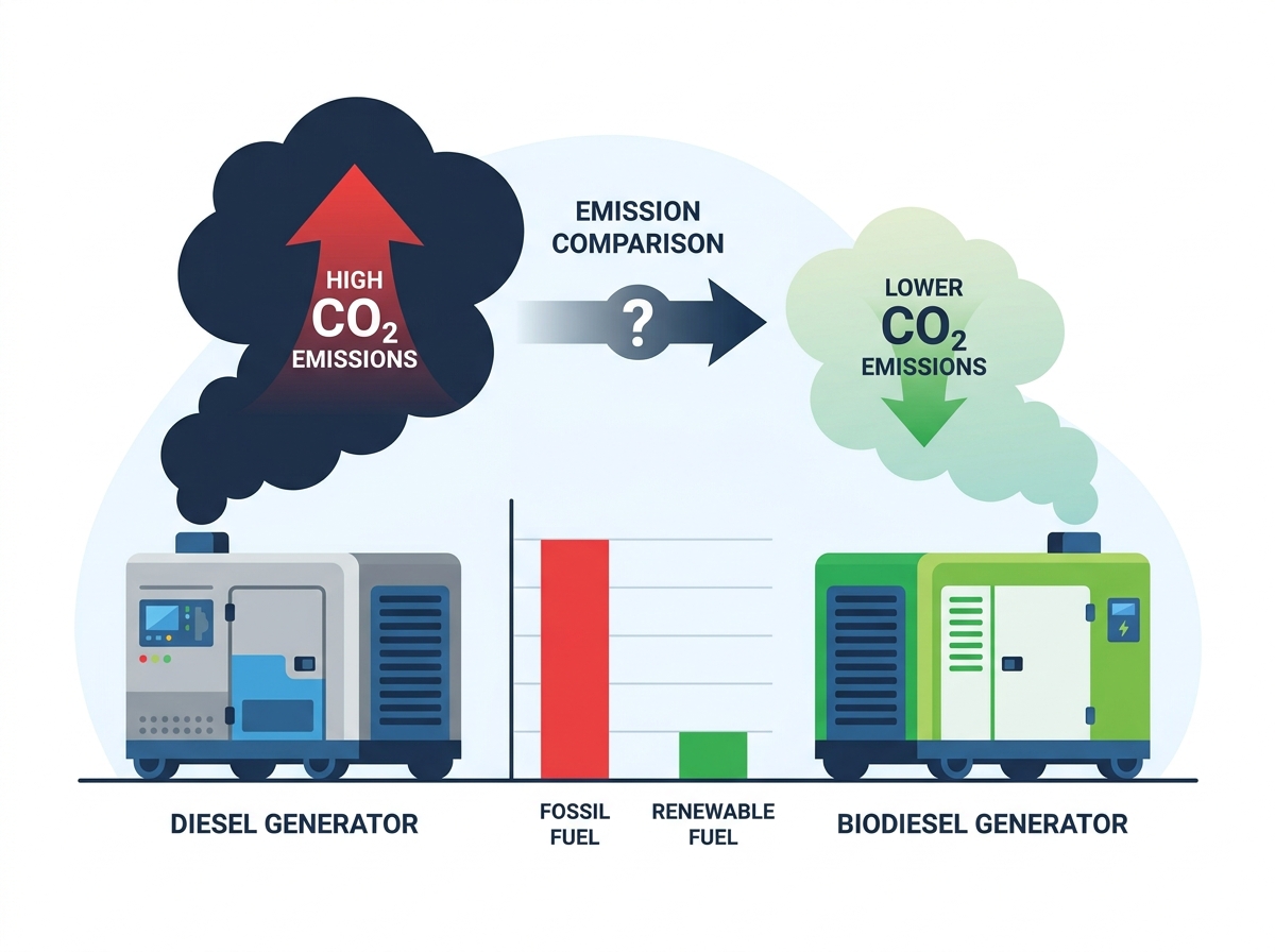 Emiss&otilde;es de CO2 do gerador a diesel e conformidade ambiental