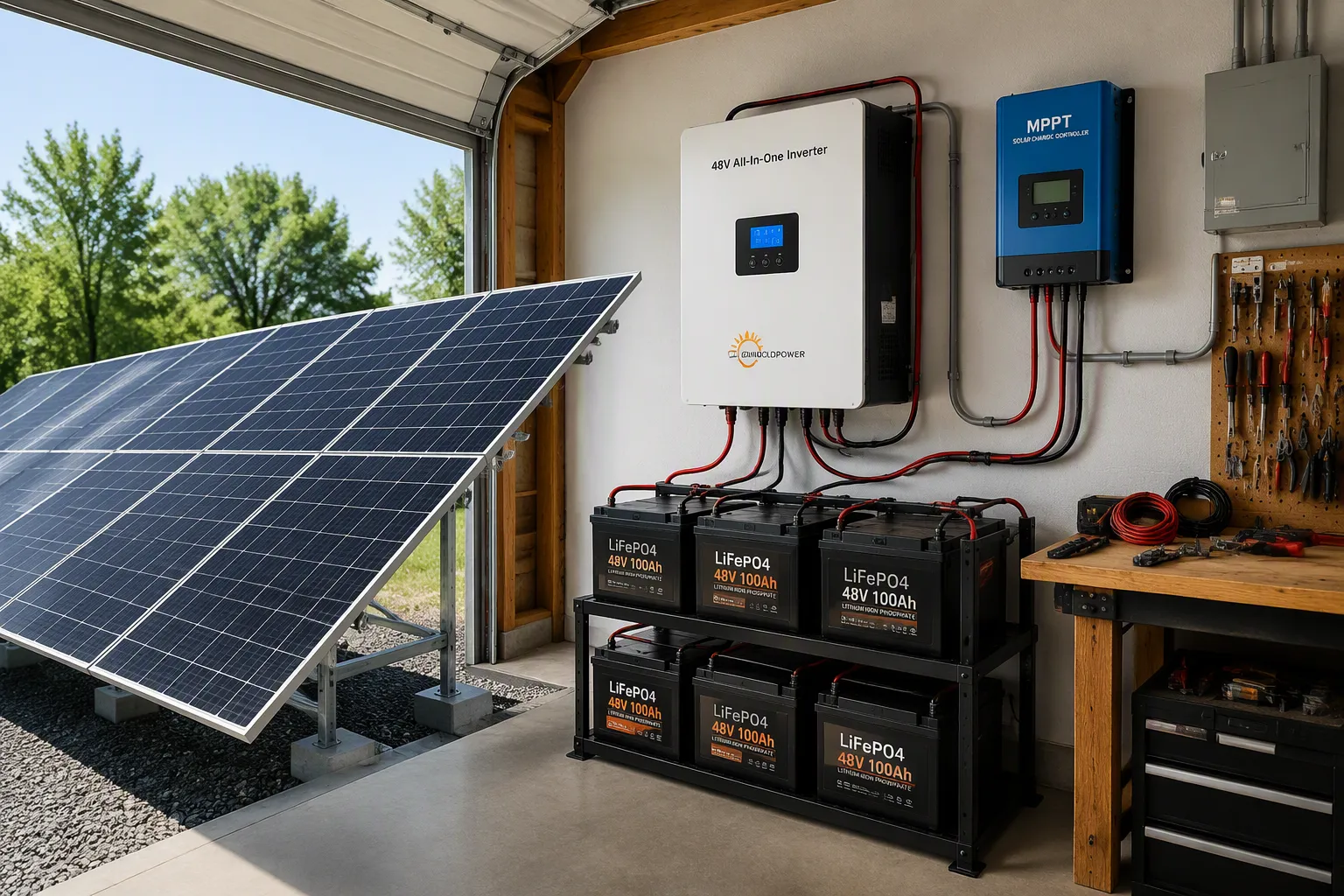 Como construir um gerador solar de 5.000 watts
